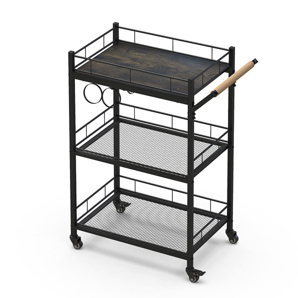 Prep & Savour Kitchen Cart Island Kitchen Storage Wayfair